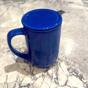 David tea mug with strainer and lid